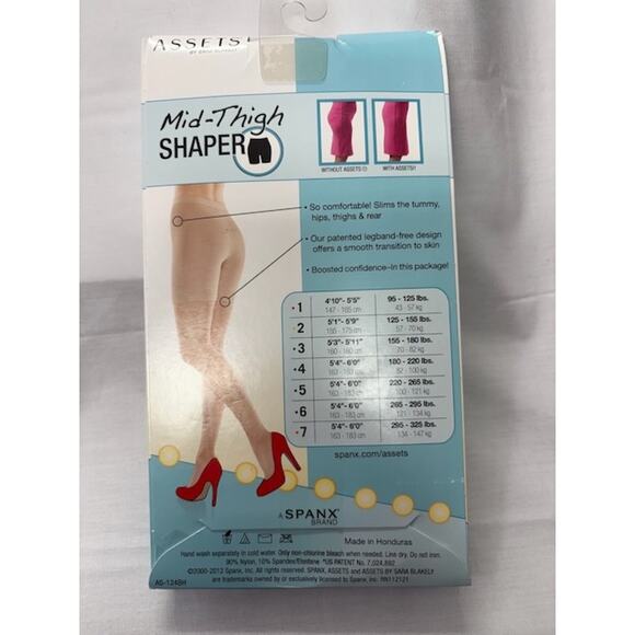 NEW Assets Red Hot Label by Spanx Medium Control Mid-Thigh Shaper Nude Size 5 - Picture 6 of 6